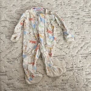 Magnetic Me Multicolor Dinosaur Kids Footie Newborn Modal